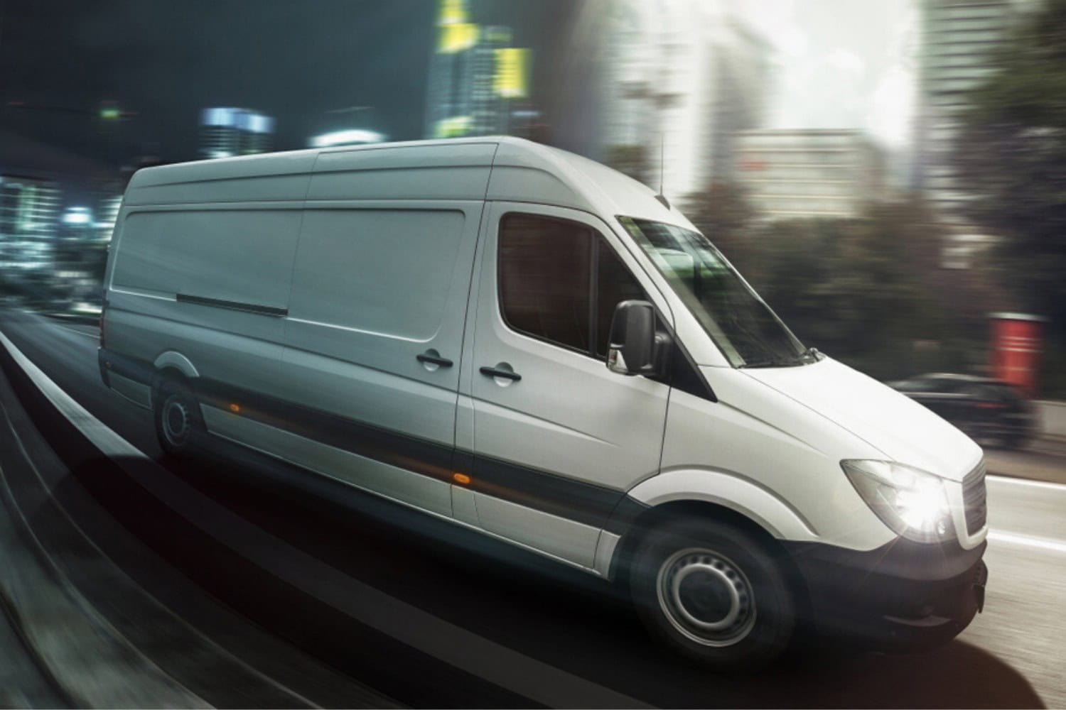 A local carrier driver making deliveries during any time of day