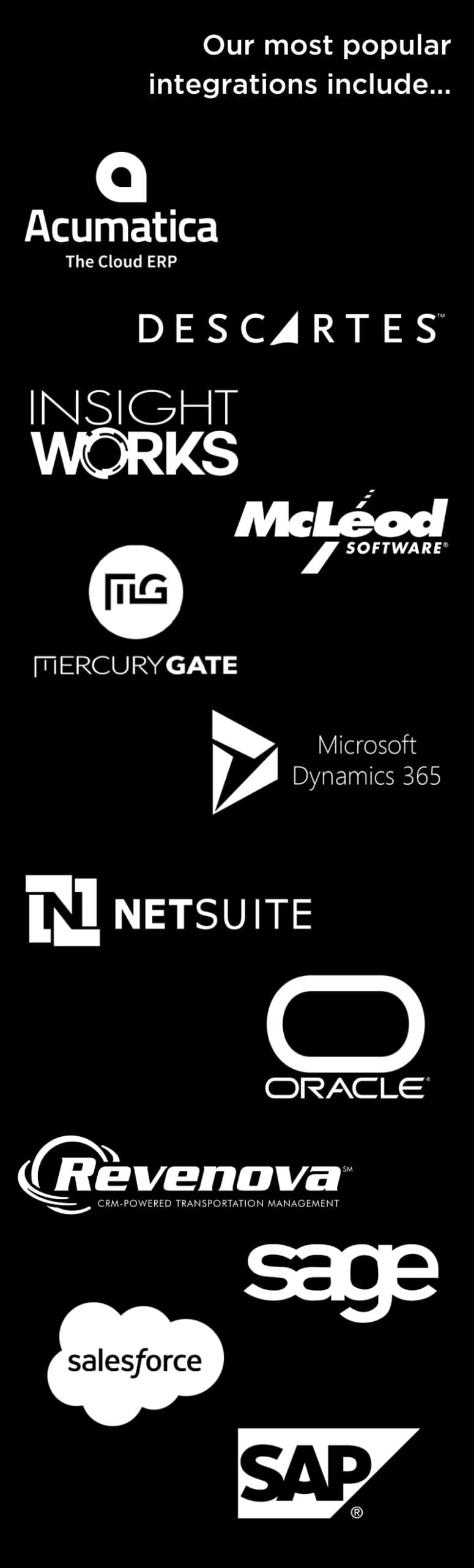 Banyan Technology: Select System Integrations