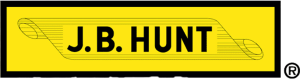 J.B. Hunt logo on a yellow background representing supply chain and logistics solutions from Banyan Technology.