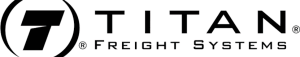 Titan Freight Systems logo with bold black and red design, representing innovative freight management solutions.