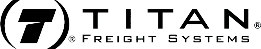 Titan Freight Systems logo with bold black and red design, representing innovative freight management solutions.