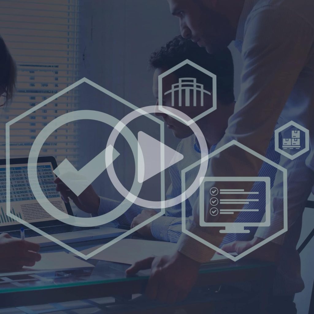 Hands-on business team analyzing data and technology integration at workspace.