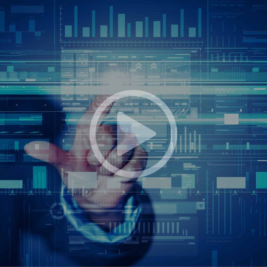 Secure digital technology interface showcasing data analytics, cloud computing, and IT solutions offered by Banyan Technology.