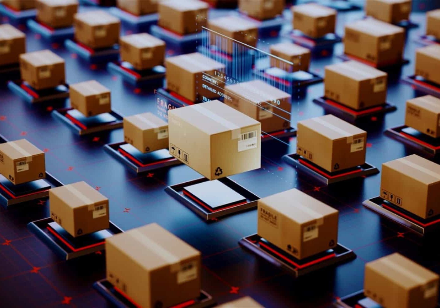 Concept of digitally tracking delivery packages